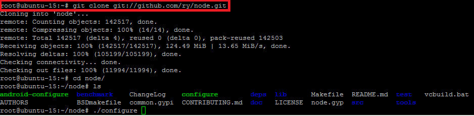 Git Clone NodeJS