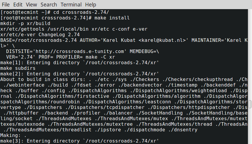 Install XR Crossroads Load Balancer