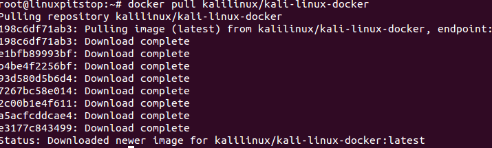 Pull Kali Linux docker