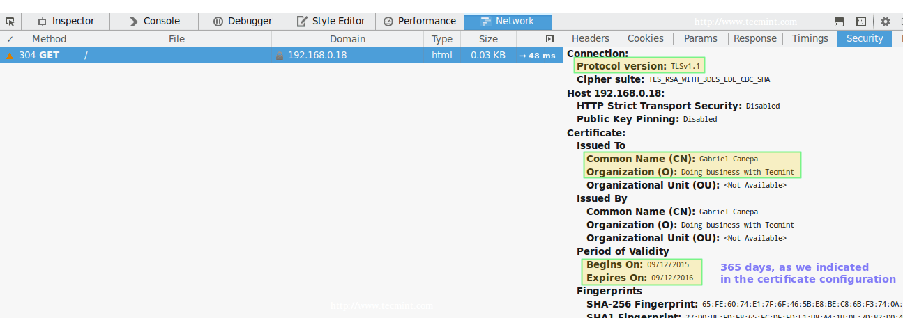 检查 Apache HTTPS 连接