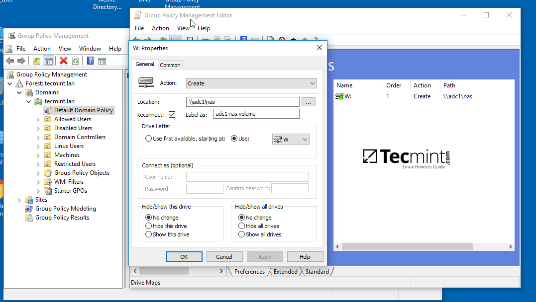 Configure Network Location for Samba Share Directory