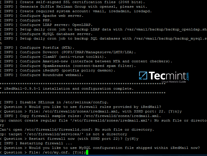 iRedMail System Configuration