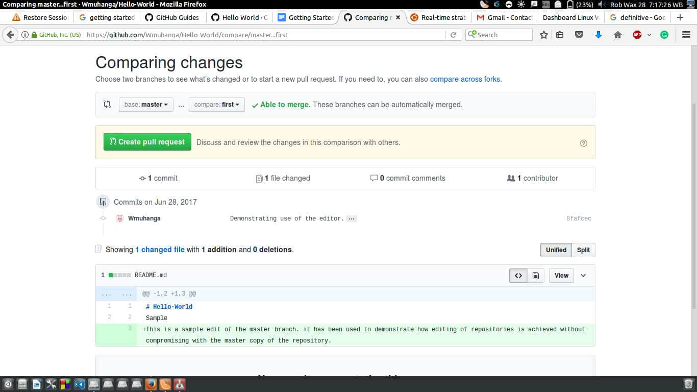 compare commit changes github