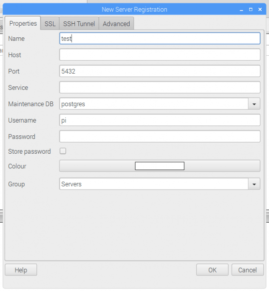 connect your database with pgadmin