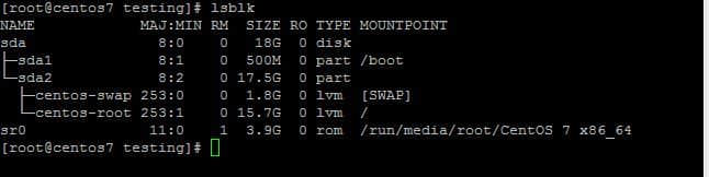 lsblk command