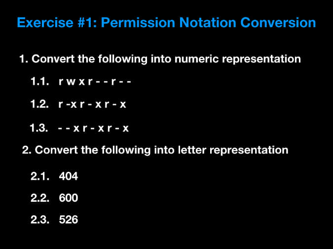 Permission type examples