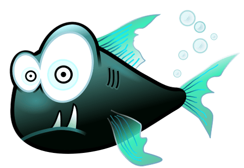 Funny fish cartoon