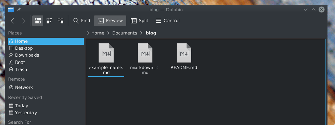 Names of Markdown files