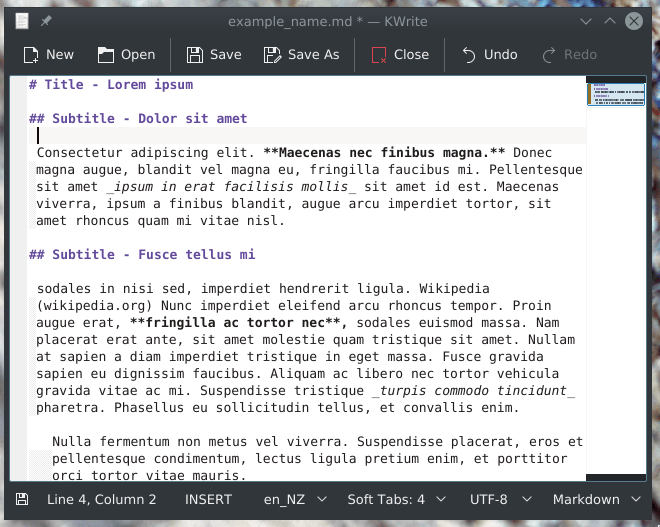 Italics text in Markdown