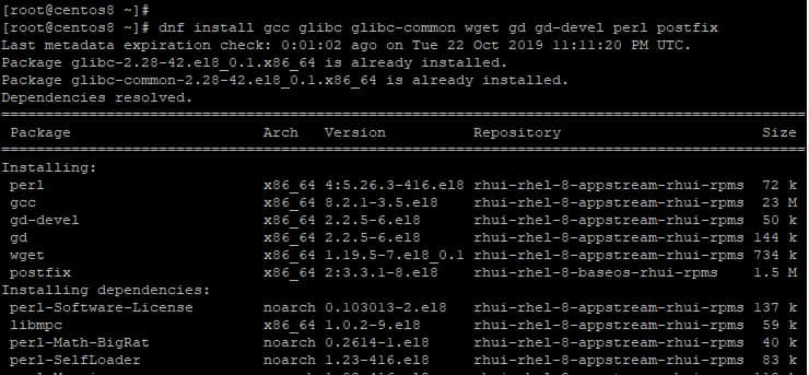 Install-requisite-packages-CentOS8