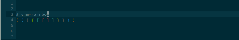 vim-rainbow plugin