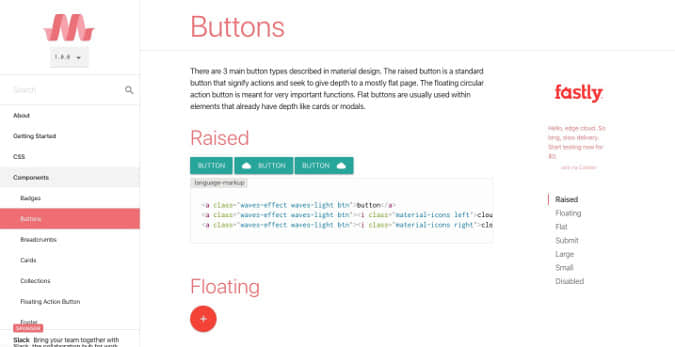 Materialize documentation