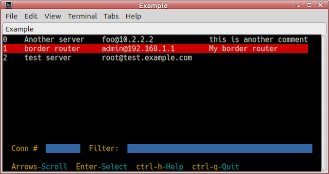 nccm screenshot terminal view