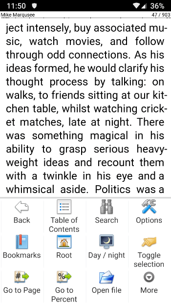 Cool Reader Android app