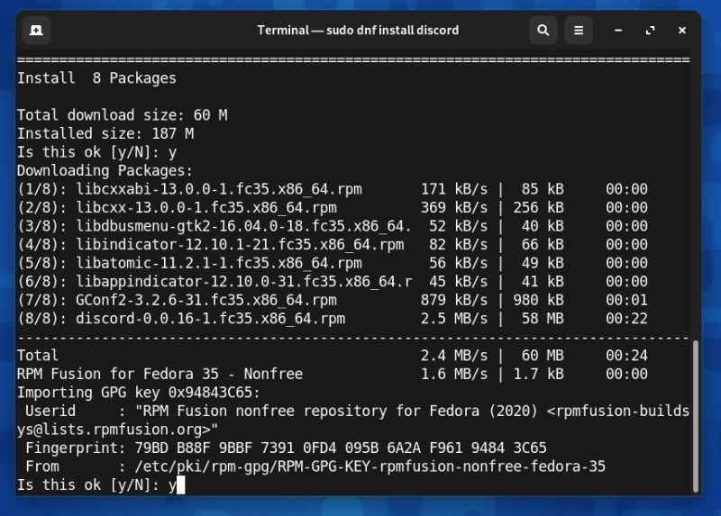 Authorize GPG key