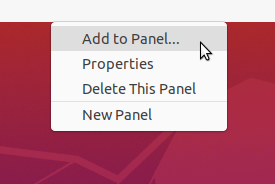 Panel Context Menu