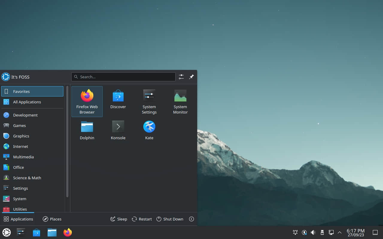 Kubuntu 23.04 截图