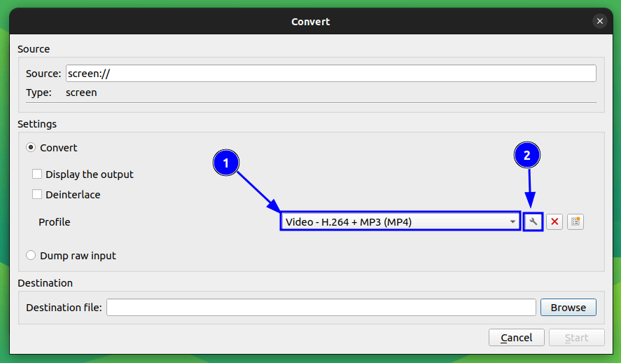 Set Output Profile