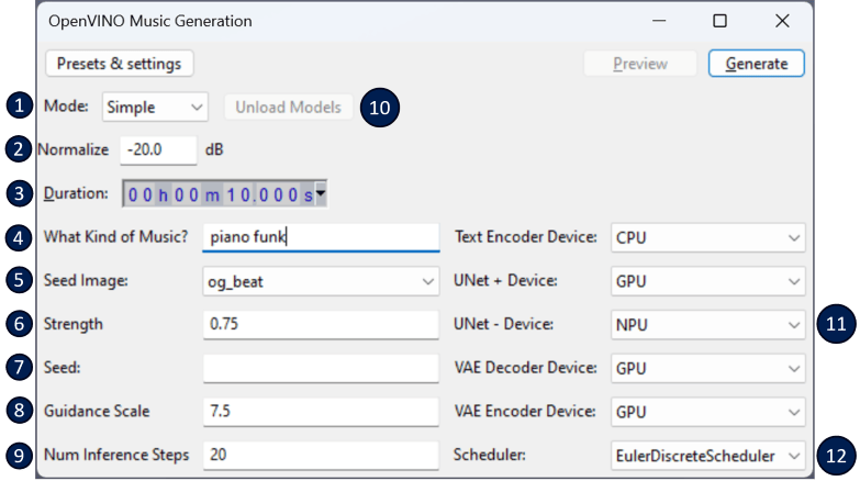 Music Generation | Source: GitHub Intel repo